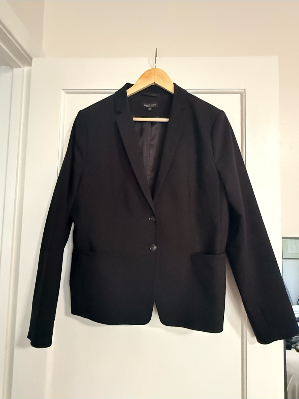 Marie Lund Black Women's Single-Breasted Blazer